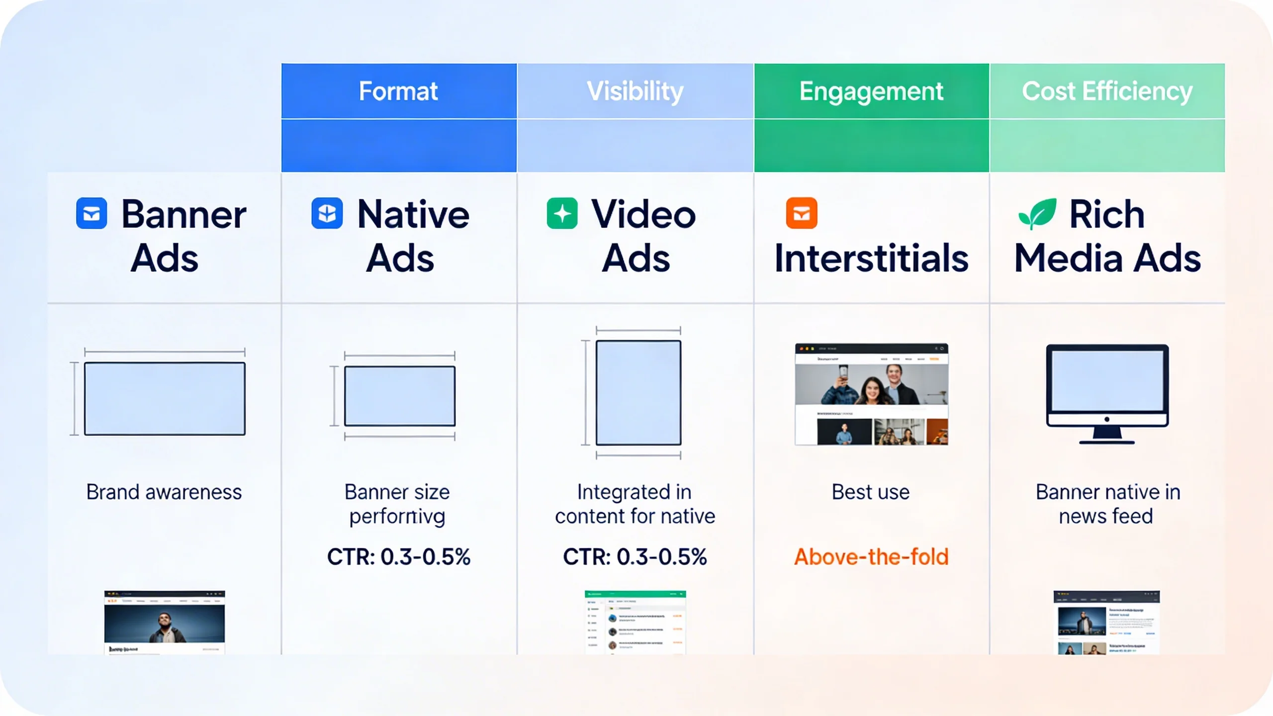 The best practices of digital display advertising for websites infographic 1